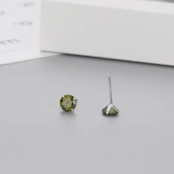 Pomegranate Zir Earring 2 mm - Image 3